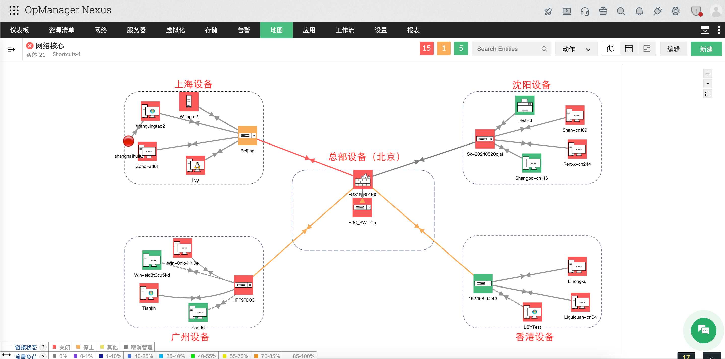 多维度可视化 L2拓扑及业务视图
