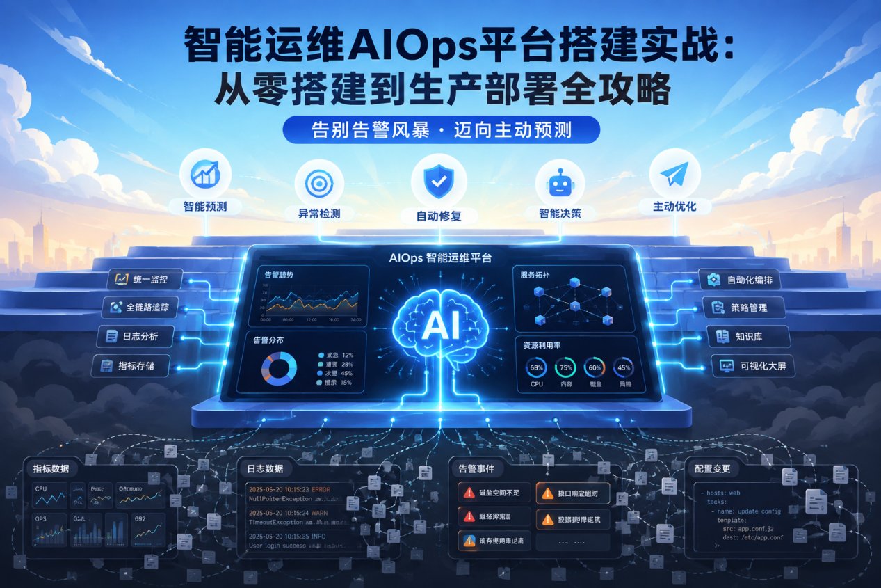 智能运维AIOps平台搭建实战:从零搭建到生产部署全攻略