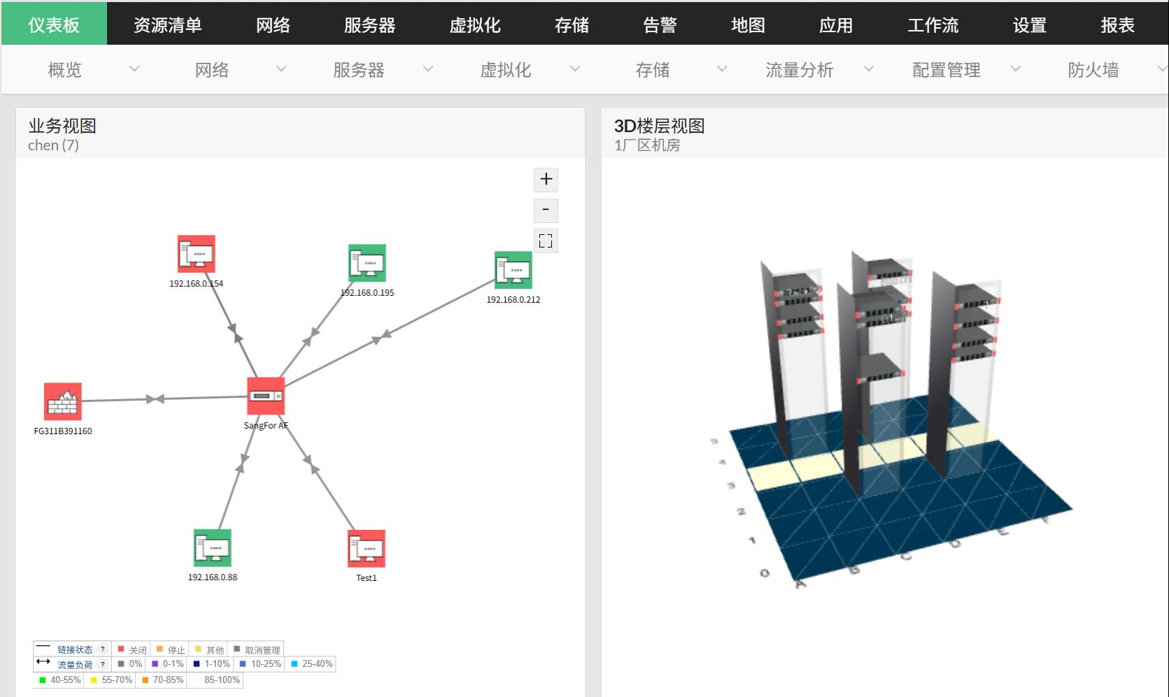 网络可视化界面 网络可视化界面