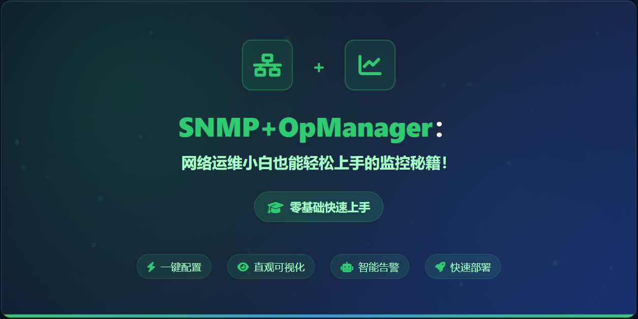 SNMP+OpManager:网络运维小白也能轻松上手的监控秘籍!