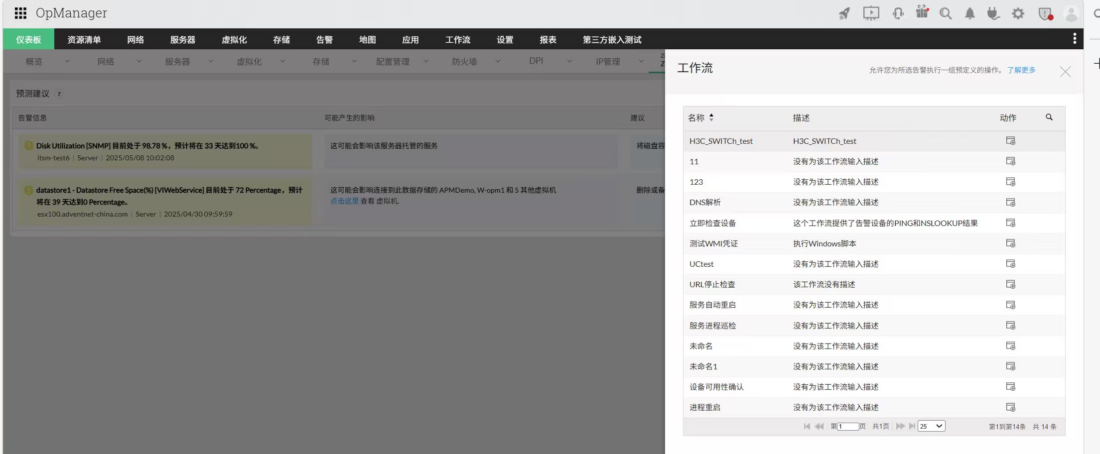 智能告警示意图