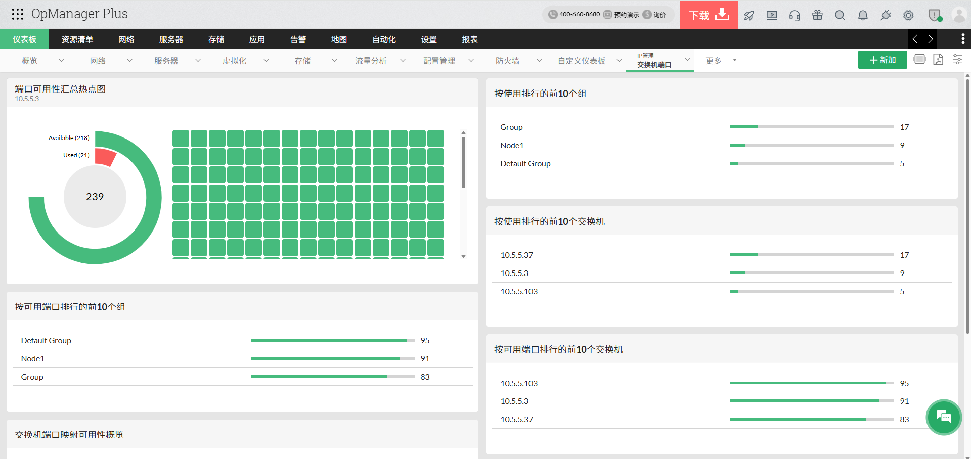 交换机深度监控