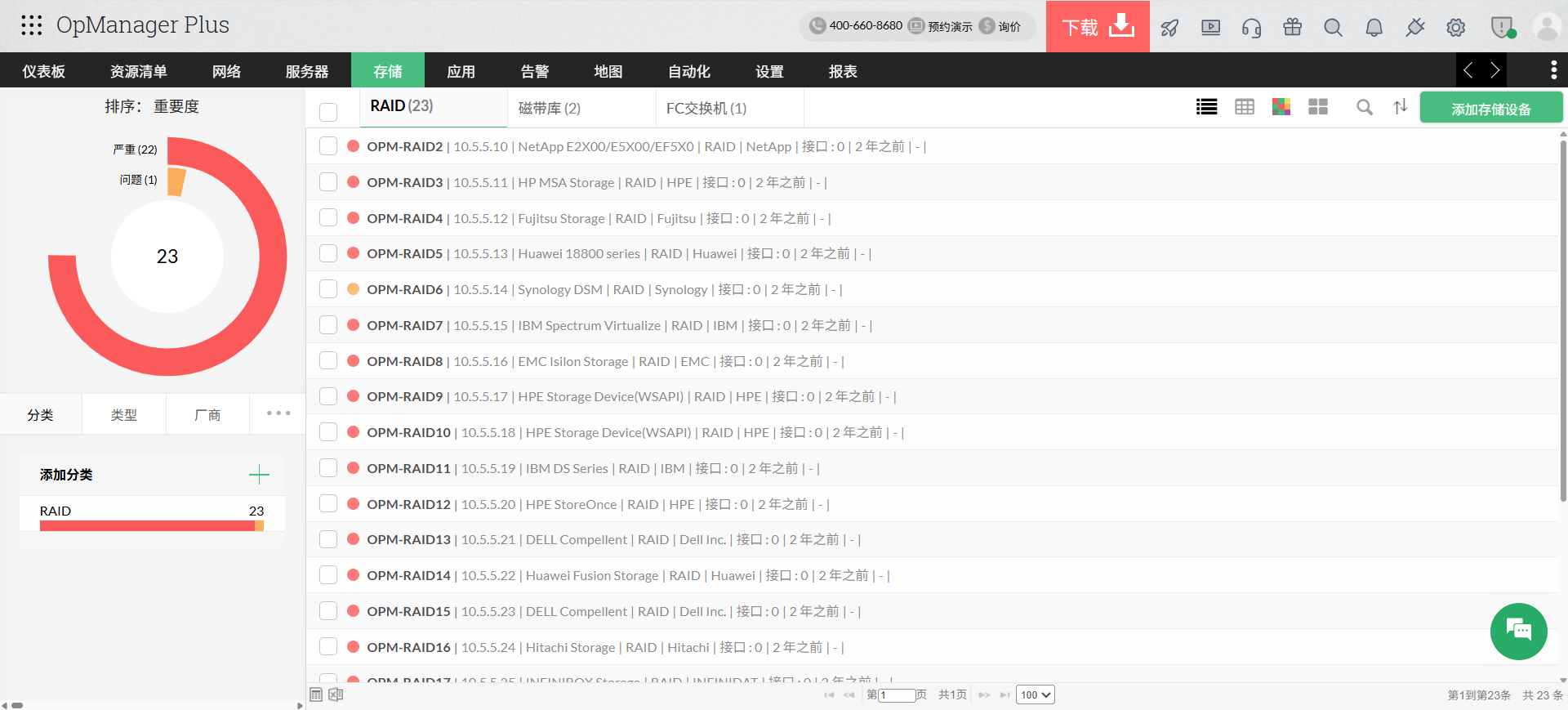 存储监控示意图