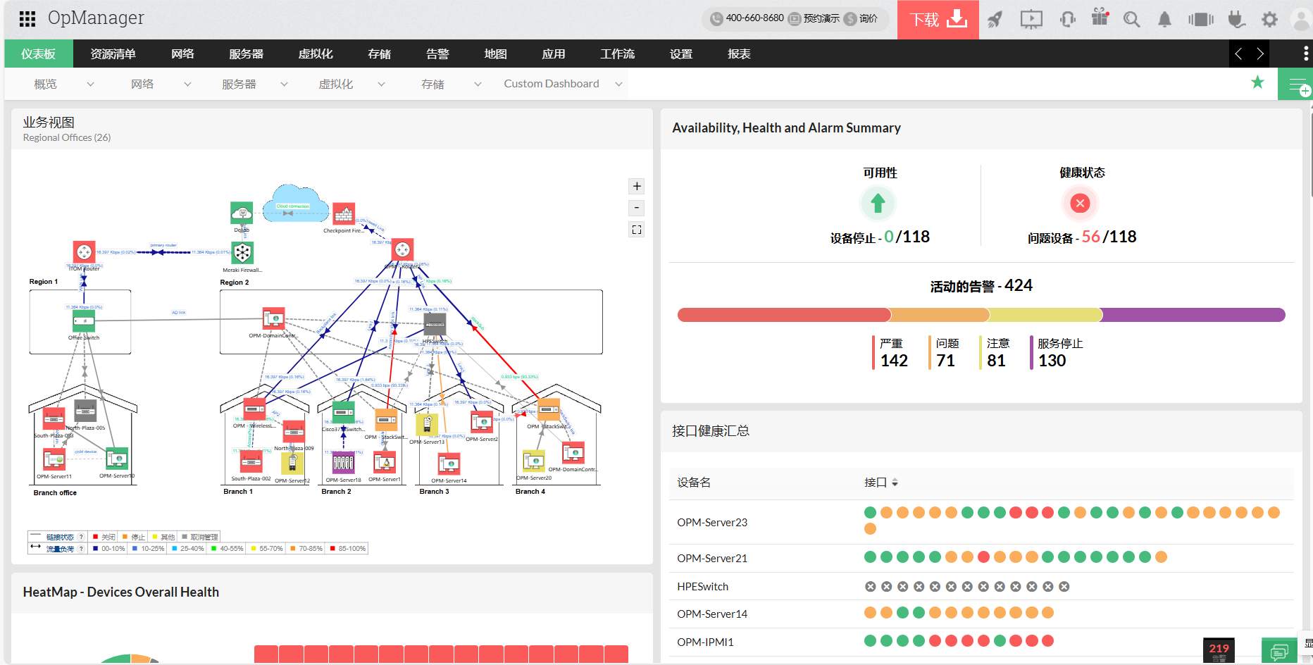 网络管理软件有哪些 - ManageEngine OpManager