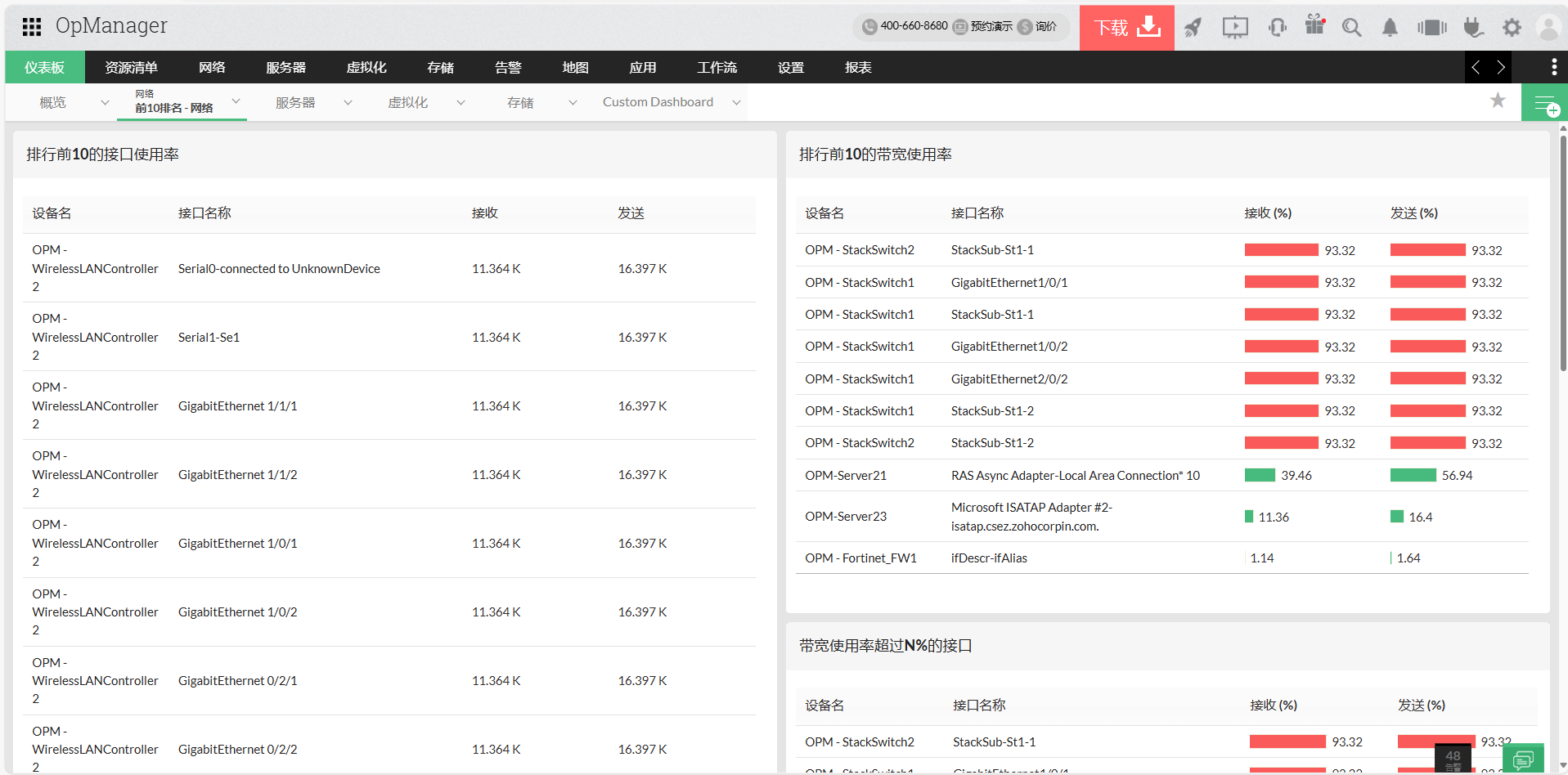 系统管理软件 - ManageEngine OpManager