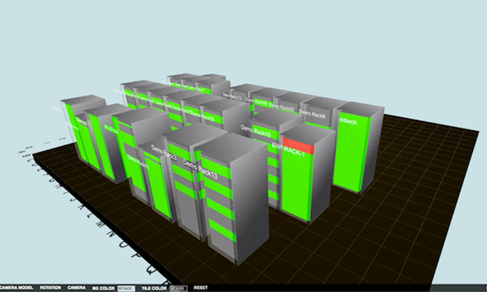 OpManager 3D Data Center 3d数据中心层