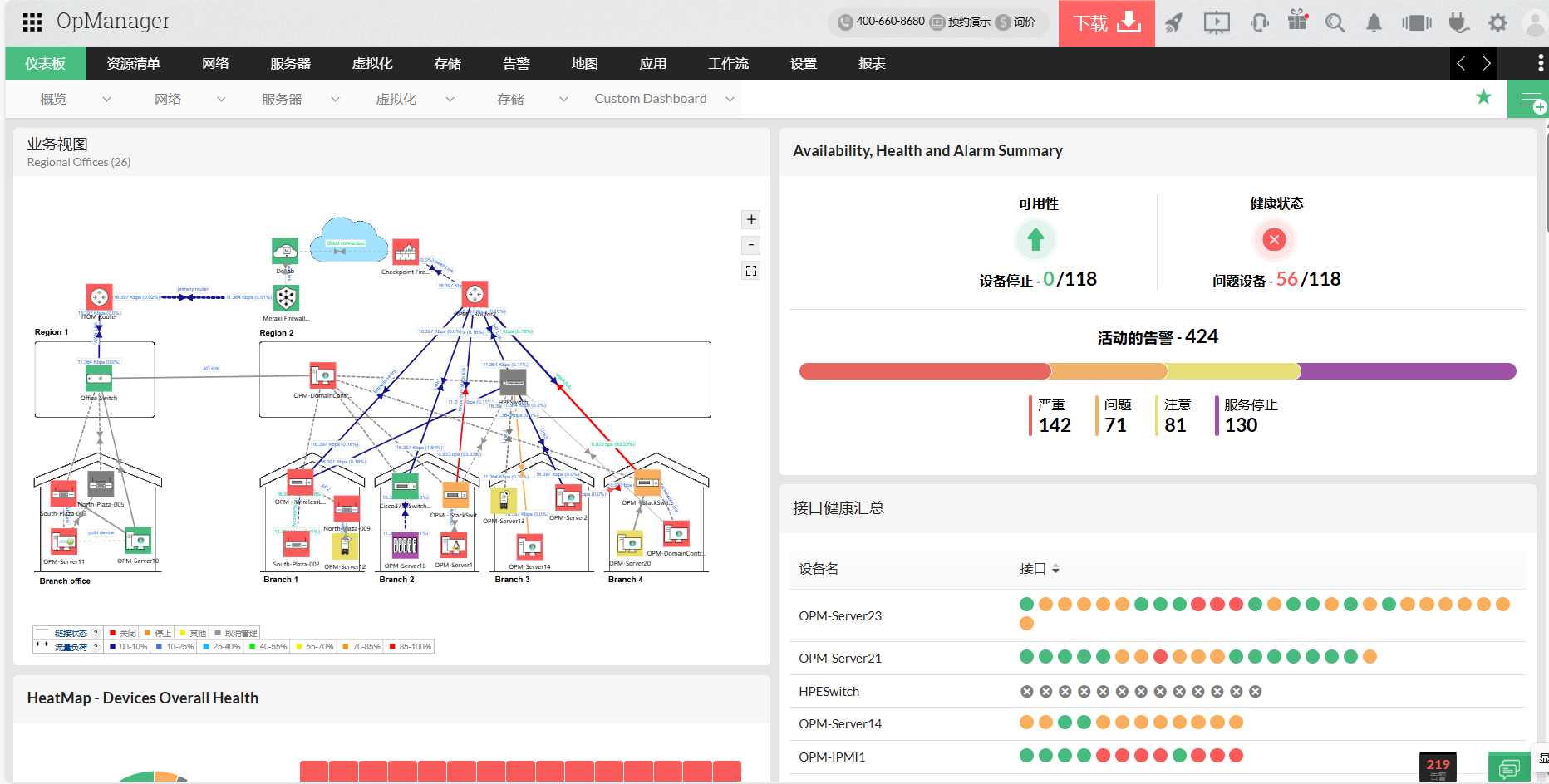 OpManager Network Management Software 网络管理软件有哪些 - ManageEngine OpManager