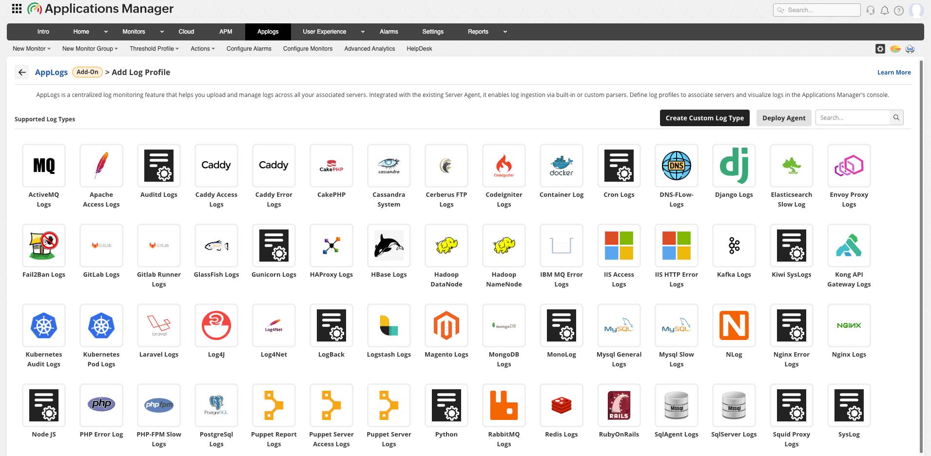 Application Log Monitoring - ManageEngine Applications Manager