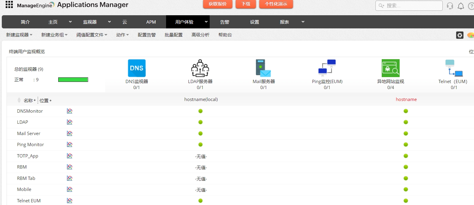 Website Monitoring 网站监控服务-ManageEngineApplications Manager