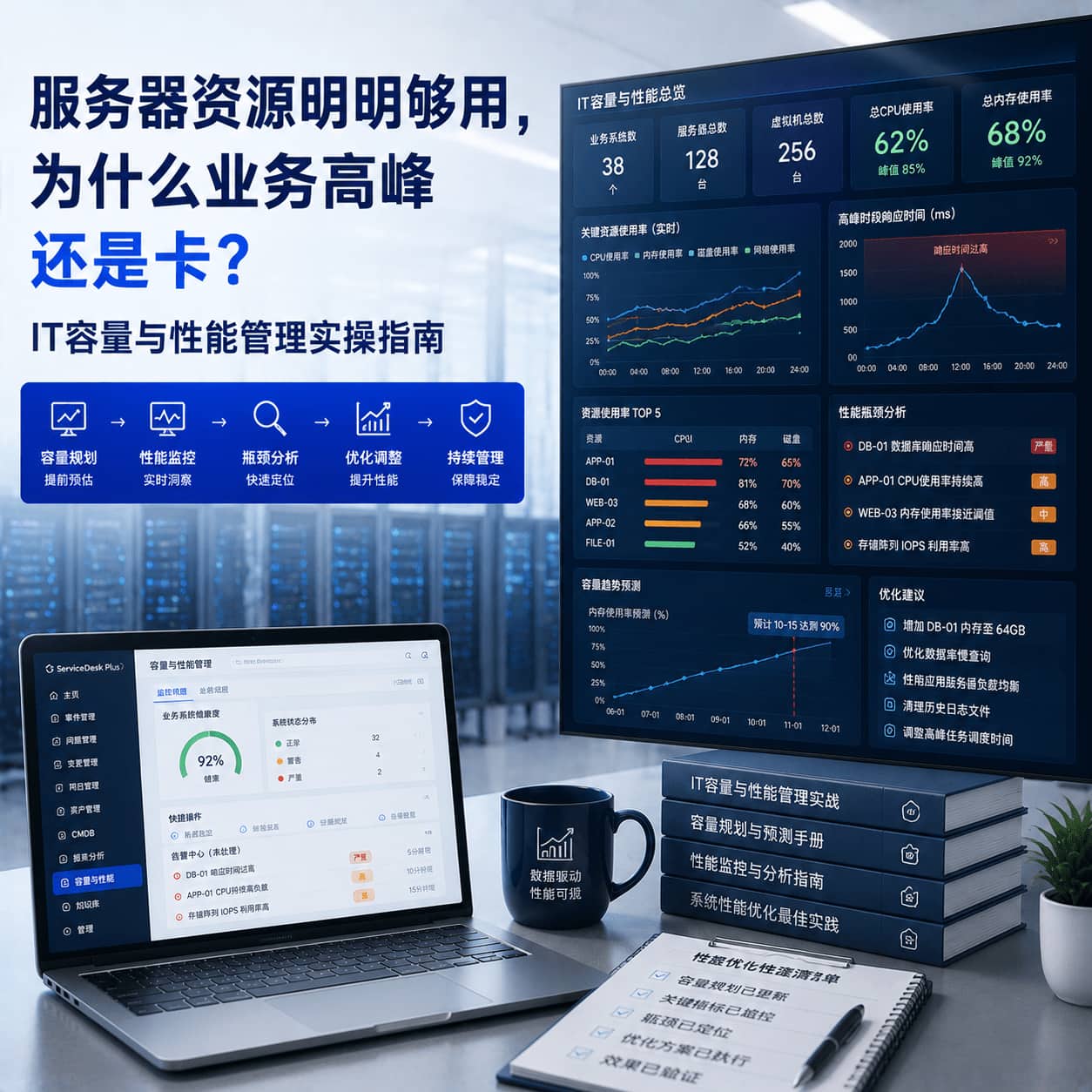 服务器资源明明够用,为什么业务高峰还是卡?IT容量与性能管理实操指南