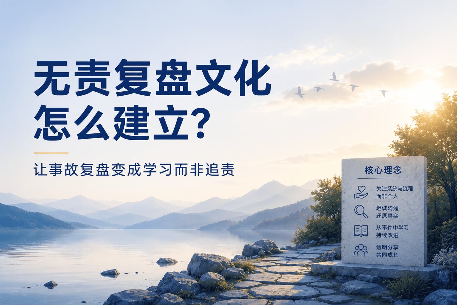 无责复盘文化怎么建立?让事故复盘变成学习而非追责