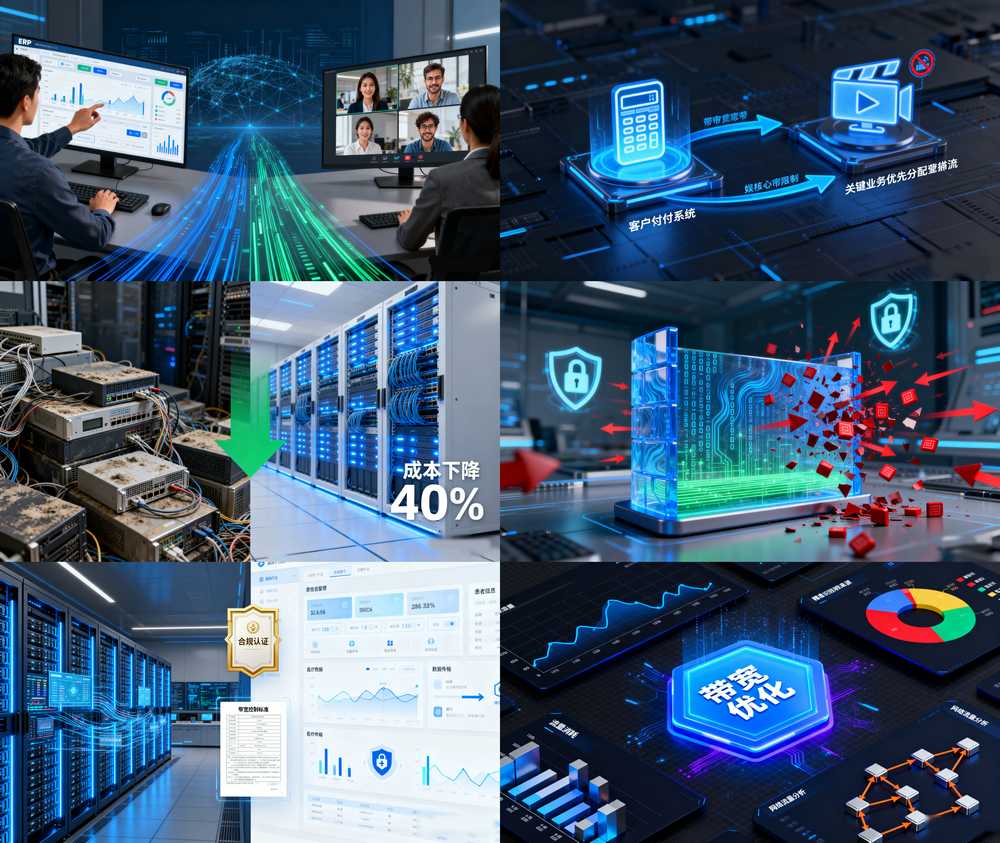 带宽控制核心价值示意图