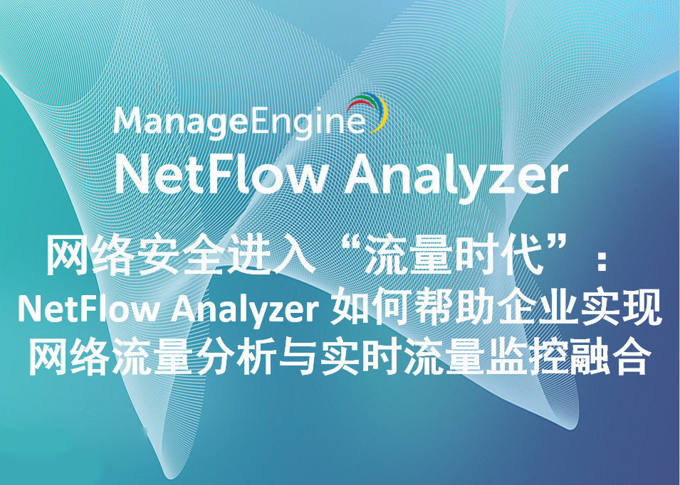 网络安全进入“流量时代”:NetFlow Analyzer 如何帮助企业实现网络流量分析与实时流量监控融合